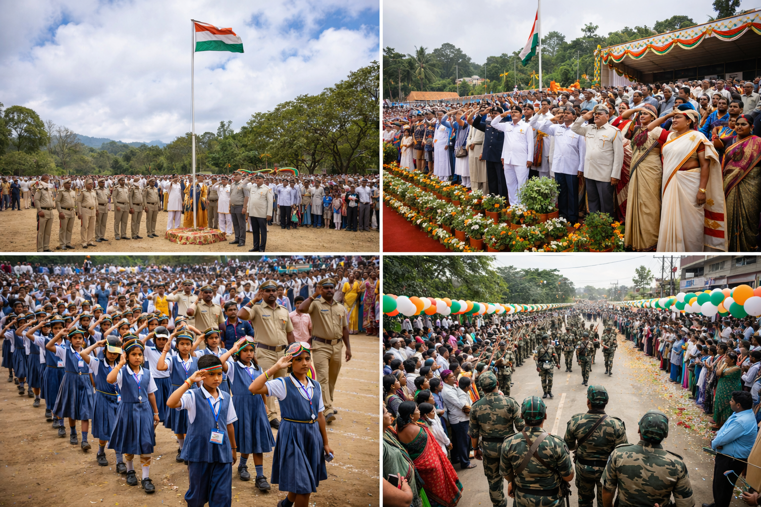 Republic Day celebrated in various parts of the district